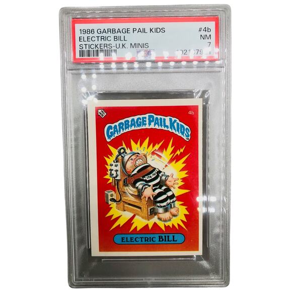 1986 Garbage Pail Kids #4b Electric Bill PSA 7 - Picture 1 of 2